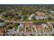 Wide aerial view showing the property's location within a residential community at 3305 Gorse Ct, Palm Harbor, FL 34684