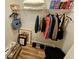 Large walk-in closet with hanging rods and shelving at 6188 80Th N St # 402, St Petersburg, FL 33709