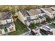 Townhome community view showcasing home's location and parking at 6333 Osprey Lake Cir, Riverview, FL 33578