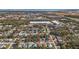Aerial perspective showing a house's location in a residential neighborhood near the coast at 6811 S Hesperides St, Tampa, FL 33616