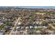 Aerial view highlighting the property's location near the water at 6811 S Hesperides St, Tampa, FL 33616