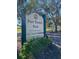Port Tampa Park sign with address and community center info at 6811 S Hesperides St, Tampa, FL 33616