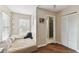 Cozy bedroom featuring built-in shelving and window seat at 1866 Michigan Ne Ave, St Petersburg, FL 33703