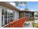 Elevated deck with access from sliding glass door at 1866 Michigan Ne Ave, St Petersburg, FL 33703