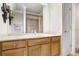 Bathroom with a vanity, large mirror and a shower at 2867 Grey Oaks Blvd, Tarpon Springs, FL 34688