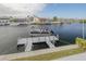Private boat dock offers convenient access to the water at 4207 Des Prez Ct, Hernando Beach, FL 34607
