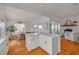 Open concept kitchen with island and views of the waterfront at 4207 Des Prez Ct, Hernando Beach, FL 34607