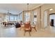 Small dining area with glass table and wicker chairs at 5253 Brighton Shore Dr, Apollo Beach, FL 33572