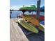 Kayaks available for resident use at the community dock at 5253 Brighton Shore Dr, Apollo Beach, FL 33572