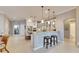 Modern kitchen with large island, stainless steel appliances, and white cabinets at 5253 Brighton Shore Dr, Apollo Beach, FL 33572