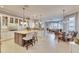 Open kitchen features an island and breakfast nook at 5253 Brighton Shore Dr, Apollo Beach, FL 33572
