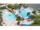 Large community pool complex with waterslide at 5253 Brighton Shore Dr, Apollo Beach, FL 33572