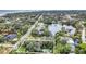 Aerial view highlighting the property's private backyard at 751 Pinellas Point S Dr, St Petersburg, FL 33705