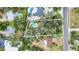 Aerial view showing the property's location and pool at 751 Pinellas Point S Dr, St Petersburg, FL 33705