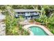 Mid-century modern home with private pool at 751 Pinellas Point S Dr, St Petersburg, FL 33705
