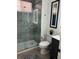 Clean bathroom with walk-in shower and modern vanity at 10880 Cory Lake Dr, Tampa, FL 33647