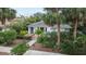 Aerial view of charming house with landscaped yard at 136 26Th Ne Ave, St Petersburg, FL 33704