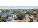 House and lot view from above, near the water at 136 26Th Ne Ave, St Petersburg, FL 33704