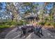 Fire pit area with Adirondack chairs, perfect for enjoying evenings outdoors at 13607 Circa Crossing Dr, Lithia, FL 33547