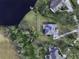 Aerial view of house and lot, showing location on the water at 13653 Heritage Way, Sarasota, FL 34240