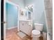 Clean bathroom with white vanity and toilet at 13653 Heritage Way, Sarasota, FL 34240