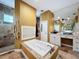 Luxurious bathroom with soaking tub, walk-in shower, and double vanity at 13653 Heritage Way, Sarasota, FL 34240