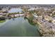 Aerial view of lakefront properties and lush green landscape at 1960 Union St # 42, Clearwater, FL 33763