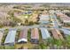 Aerial view of the community, highlighting the neighborhood's layout and golf course proximity at 21042 Diamonte Dr, Land O Lakes, FL 34637