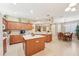 Spacious kitchen boasting an island, lots of storage, and open concept at 21042 Diamonte Dr, Land O Lakes, FL 34637