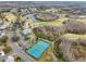 Aerial view of tennis courts near clubhouse at 21042 Diamonte Dr, Land O Lakes, FL 34637