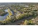 Aerial view of neighborhood by the lake at 2307 Dakota Rock Dr, Ruskin, FL 33570