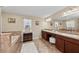Elegant bathroom with double vanity and soaking tub at 2307 Dakota Rock Dr, Ruskin, FL 33570