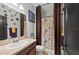 Well-appointed bathroom with shower/tub combo and updated vanity at 2307 Dakota Rock Dr, Ruskin, FL 33570