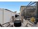 Patio with fire pit and seating near pool at 2307 Dakota Rock Dr, Ruskin, FL 33570