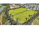 Fenced dog park with benches and ample green space at 2471 Overfalls Pl, Wesley Chapel, FL 33543
