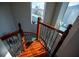 Unique spiral staircase leading to the upper level at 26932 Sea Breeze Way, Wesley Chapel, FL 33544
