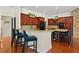 Well-equipped kitchen with ample cabinet space and a beverage cooler at 2902 Big Cypress Way, Wesley Chapel, FL 33544
