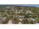 Aerial view showcasing the property's location within a quiet residential area at 356 Bay Pl, Safety Harbor, FL 34695