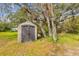 Large storage shed in the backyard at 524 S Grosse Ave, Tarpon Springs, FL 34689