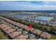 Aerial view of house location in community at 5527 Sunset Falls Dr, Apollo Beach, FL 33572