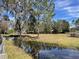 Open pasture with mature trees and a tranquil pond at 6614 Papa Guy Ln, Plant City, FL 33565