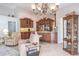 Kitchen with wood cabinets and granite counters at 7702 Northaven Pl, Trinity, FL 34655