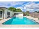 Refreshing blue pool surrounded by a spacious patio at 8532 Kumquat Ave, Seminole, FL 33777