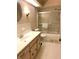 Clean bathroom with updated vanity and a shower/tub combo at 1652 S Lake Ave # 2, Clearwater, FL 33756