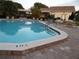 Inviting community pool with plenty of seating at 1652 S Lake Ave # 2, Clearwater, FL 33756