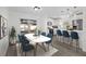Modern kitchen with white cabinets and breakfast bar at 2307 Mary Sue St, Largo, FL 33774