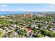 Aerial view showing home's location in a residential neighborhood at 235 11Th Ne Ave, St Petersburg, FL 33701