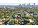 Aerial view of the home and its proximity to the city skyline at 235 11Th Ne Ave, St Petersburg, FL 33701