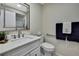 Well-appointed bathroom with modern sink, white cabinets, and contemporary fixtures at 2603 Royal Ridge Dr, Spring Hill, FL 34606