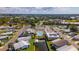 Aerial view of community with pool and canal at 322 S Port Royal Ln, Apollo Beach, FL 33572